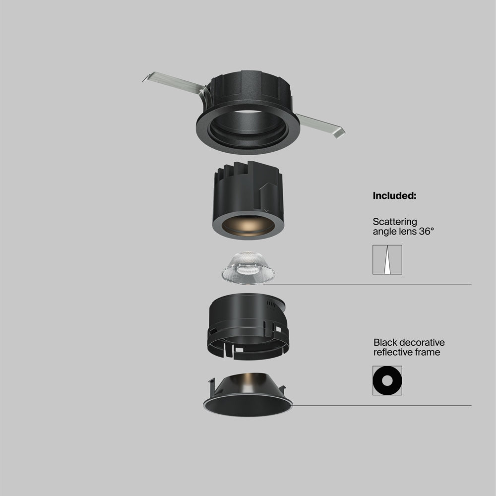 Maytoni Downlight Wise LED 36° Einbau-Rundleuchte 