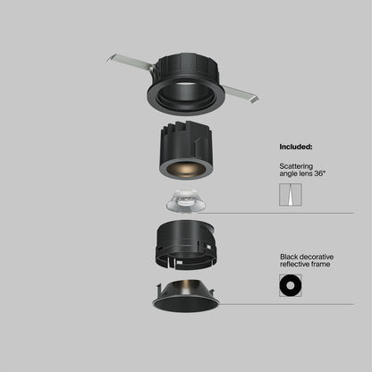 Maytoni Downlight Wise LED 36° Einbau-Rundleuchte 