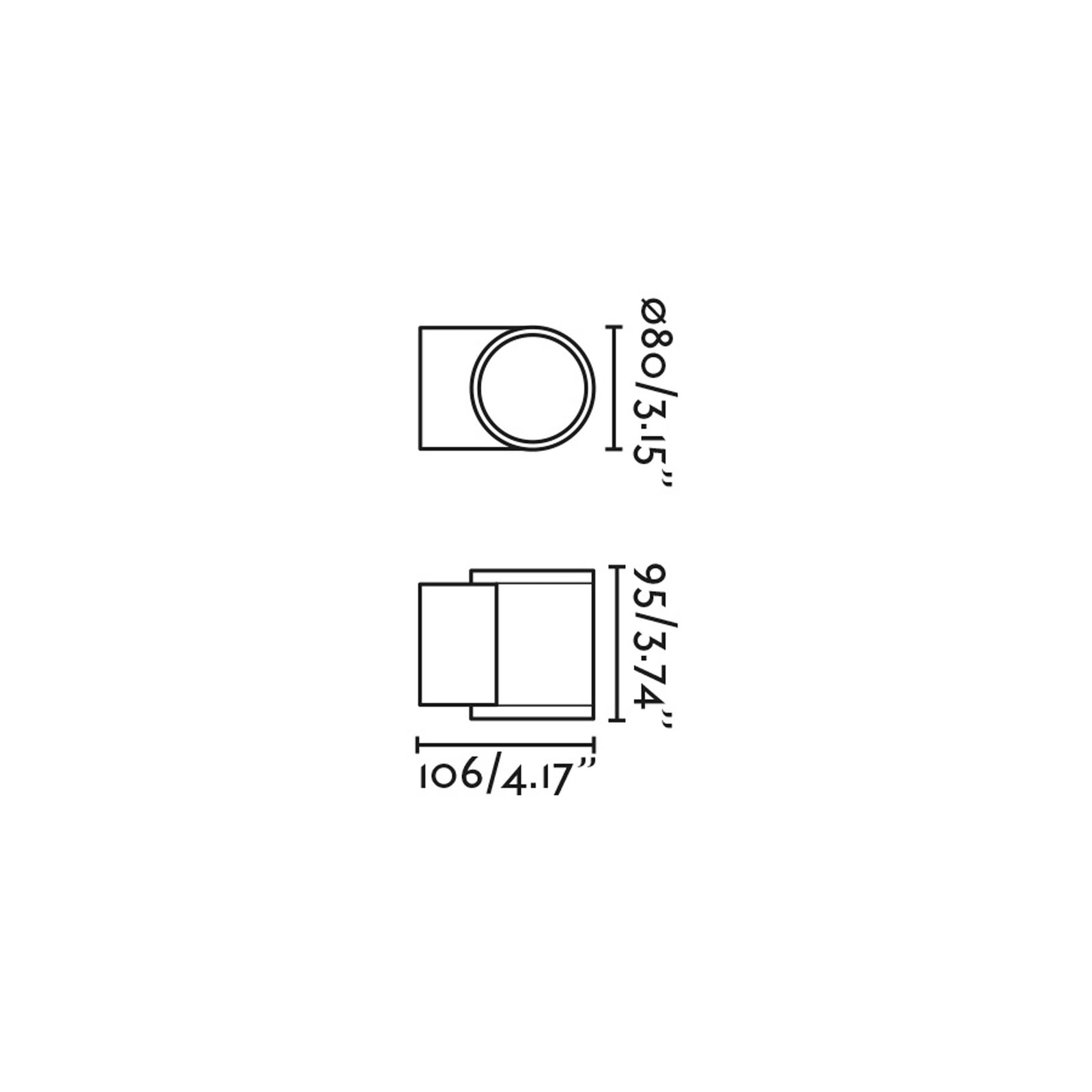 Faro Tond LED-Außenwandleuchte IP54