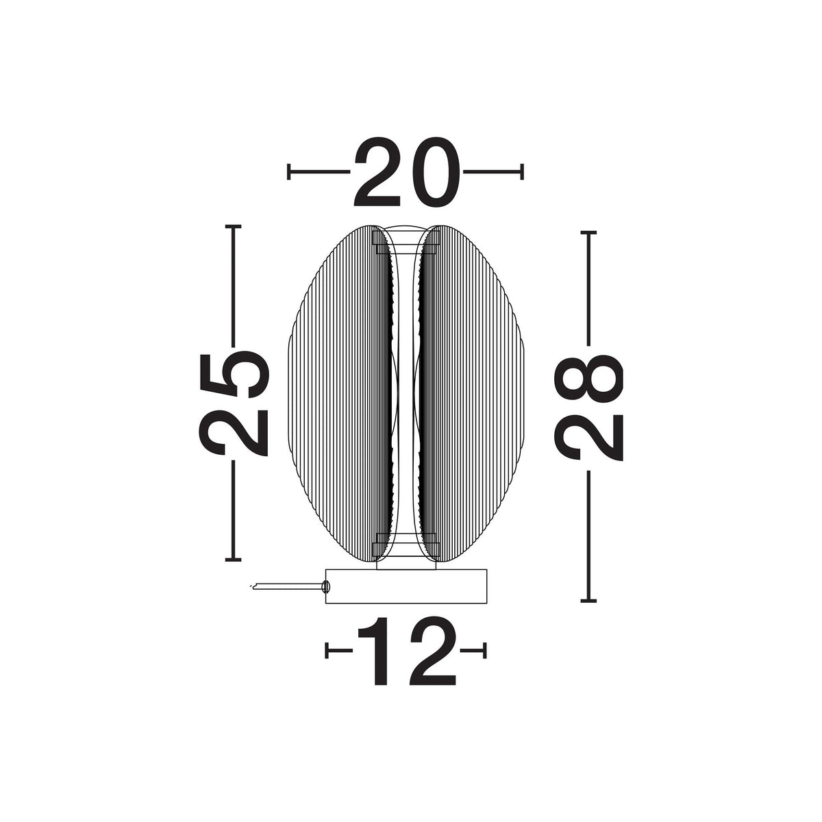 Nova Luce Noir LED-Tischleuchte