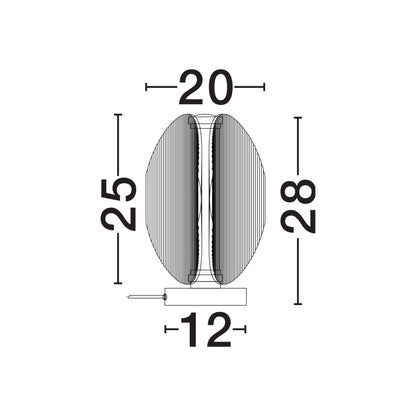 Nova Luce Noir LED-Tischleuchte