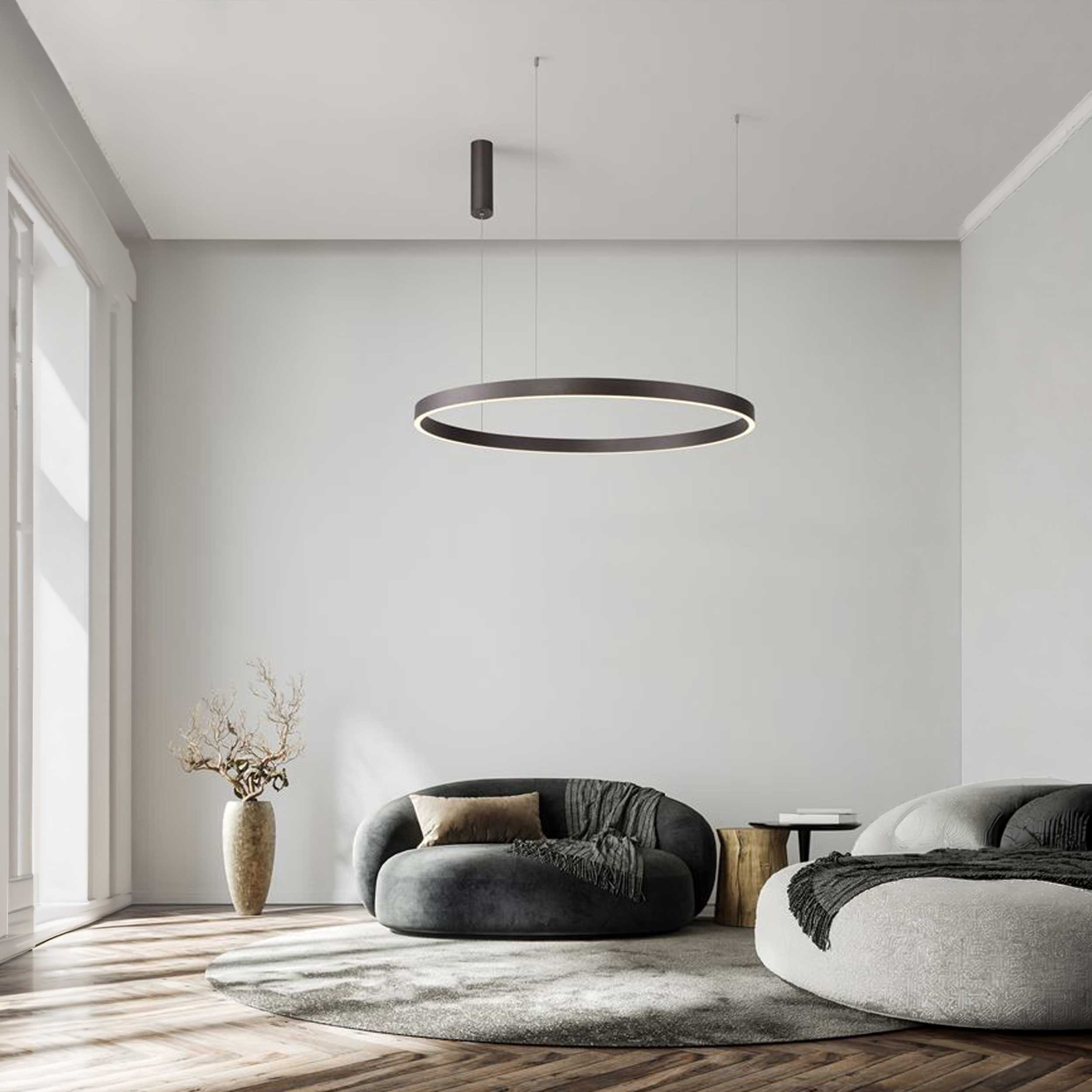 Nova Luce Elowen LED-Pendelleuchte rund