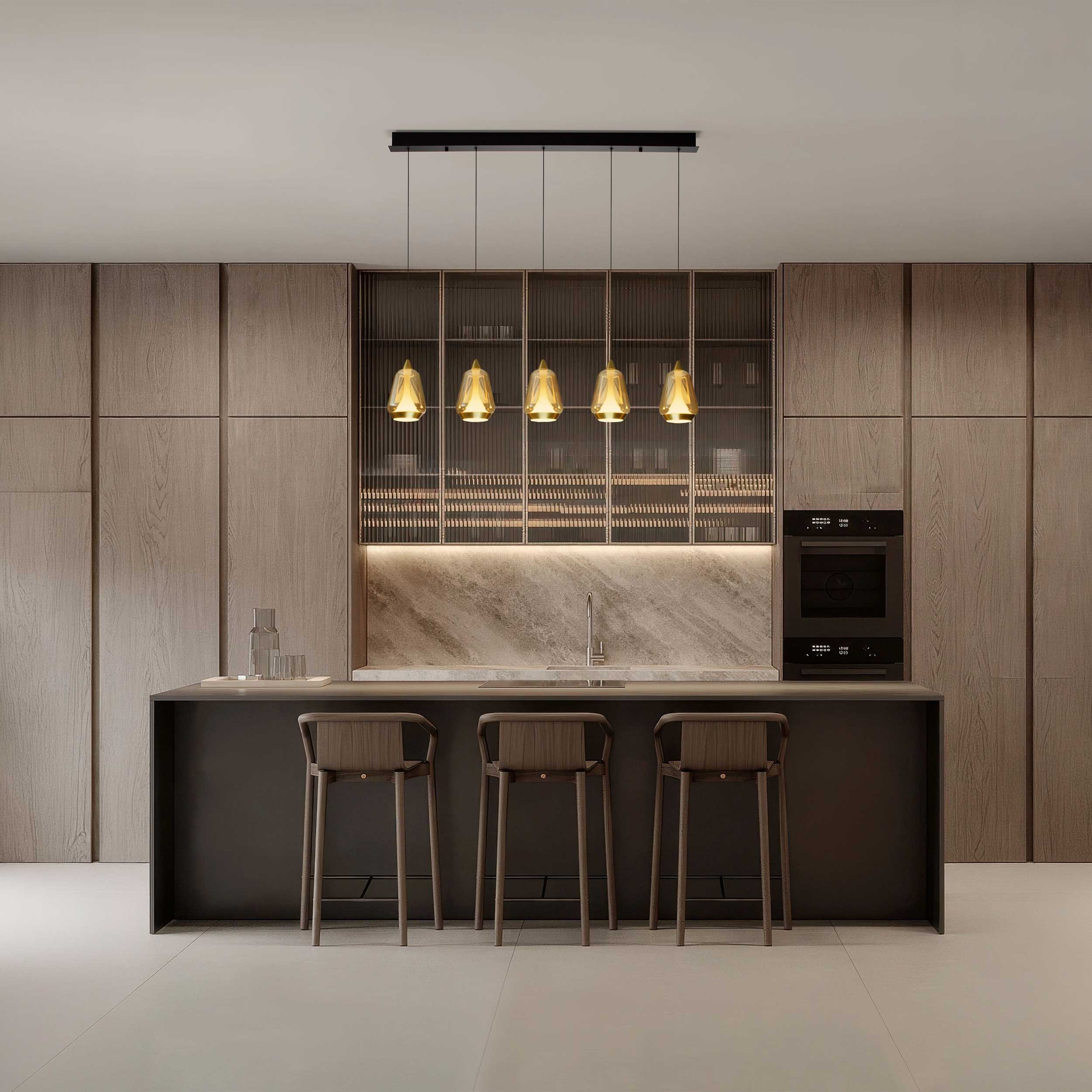 Nova Luce Alish LED Hängeleuchte  längs