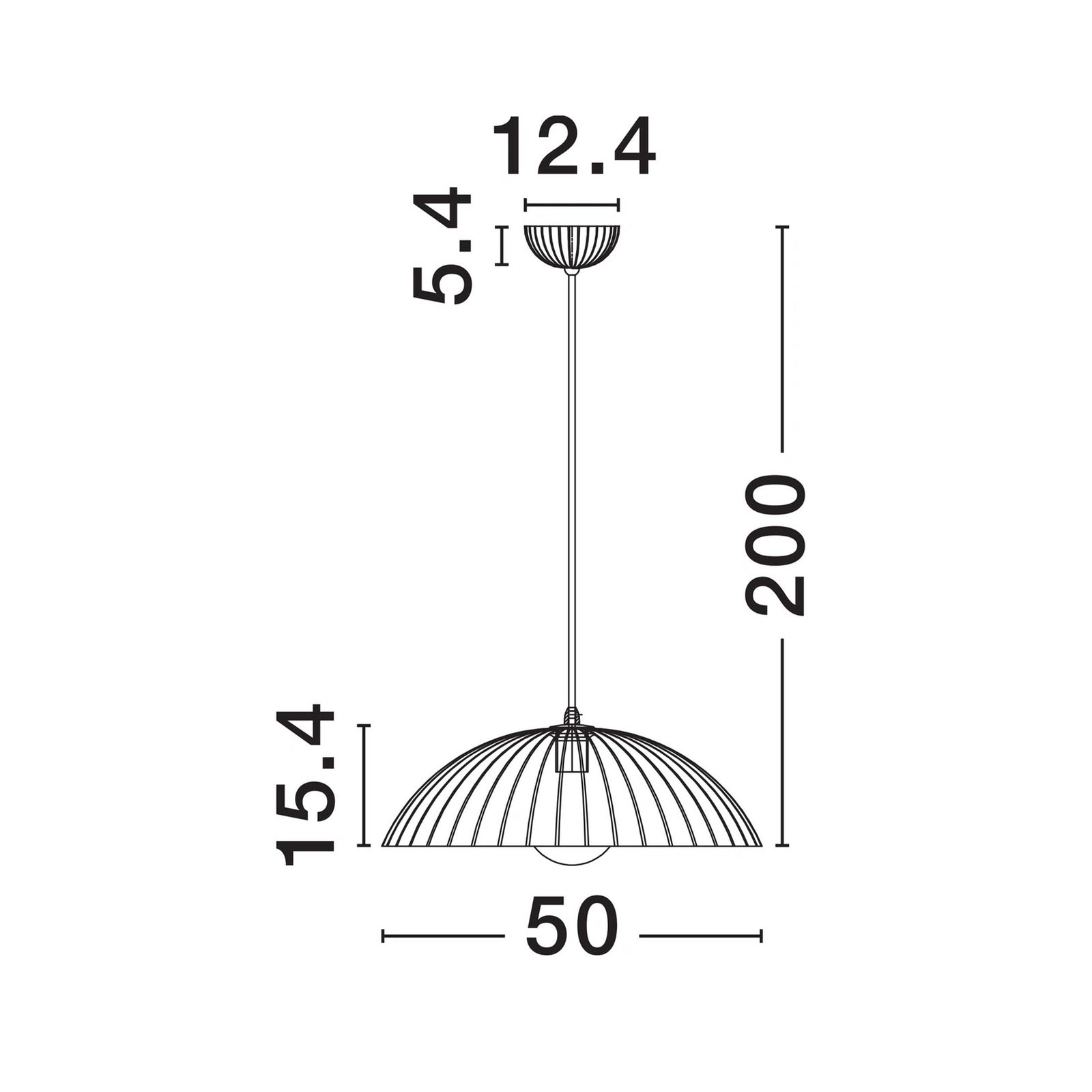 Nova Luce Ammos E27 Hängeleuchte 