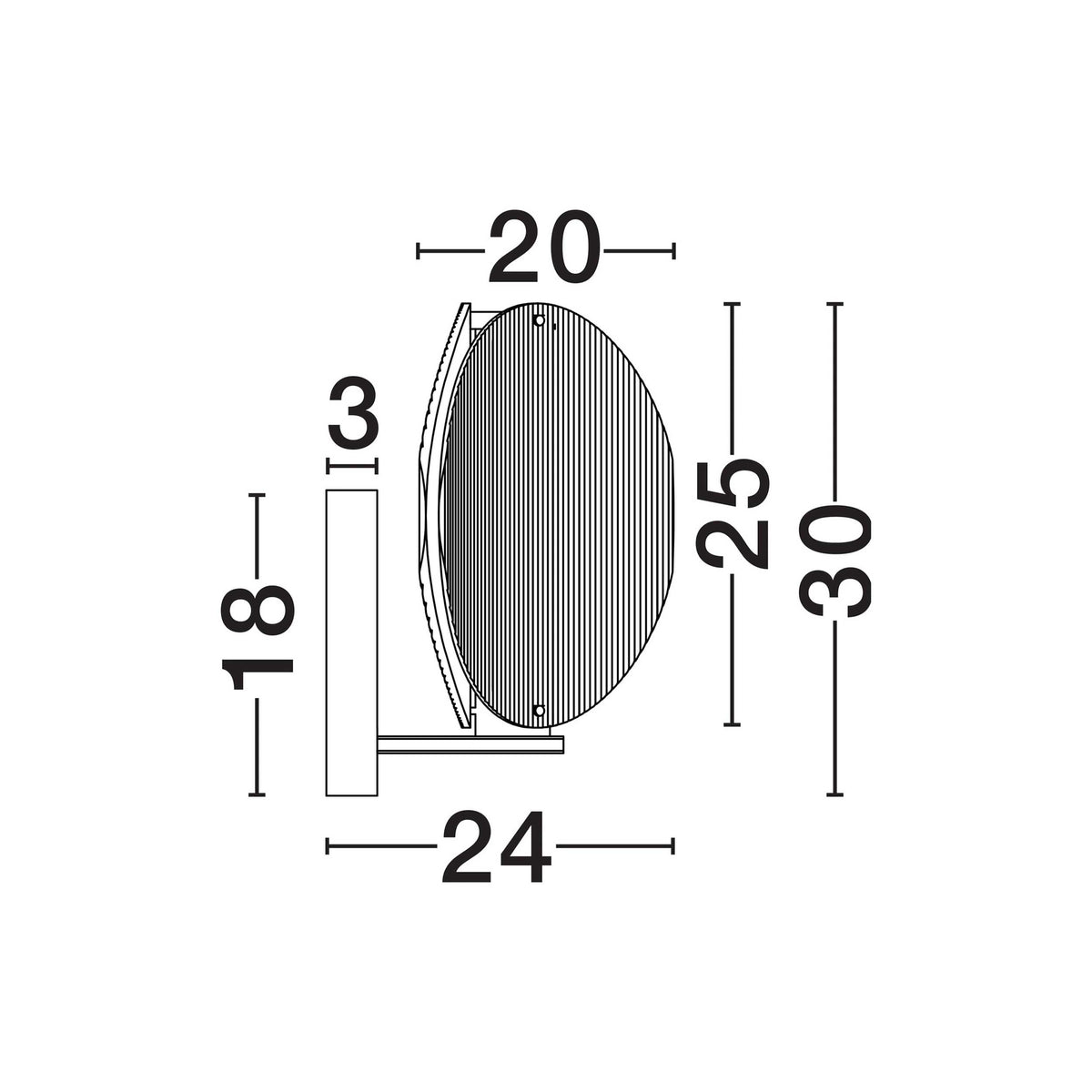 Nova Luce Noir LED-Wandleuchte