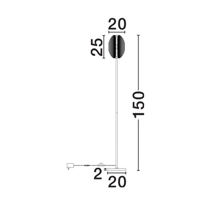 Nova Luce Noir LED-Stehlampe