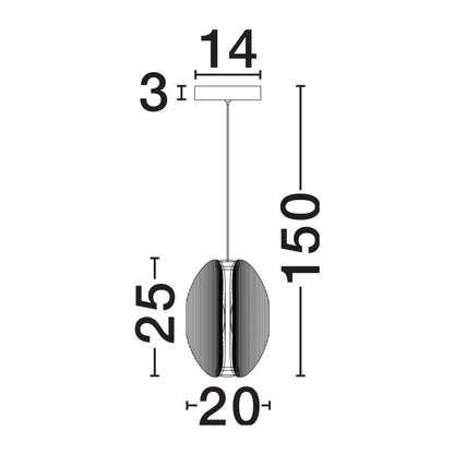 Nova Luce Noir LED Hängeleuchte 