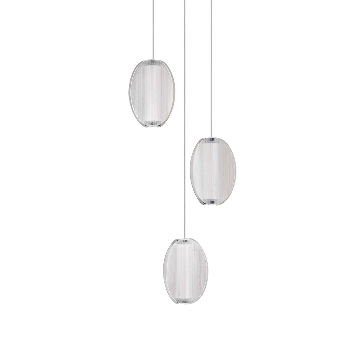 Nova Luce Noir LED-Pendelleuchte, vertikal