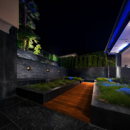 Nova Luce Amel E27 nástěnné kulaté svítidlo IP65