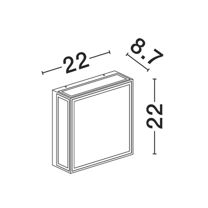 Nova Luce Astral LED nástěnné svítidlo IP65