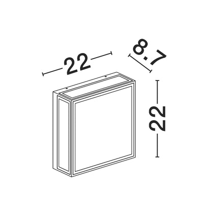 Nova Luce Astral LED nástěnné svítidlo IP65