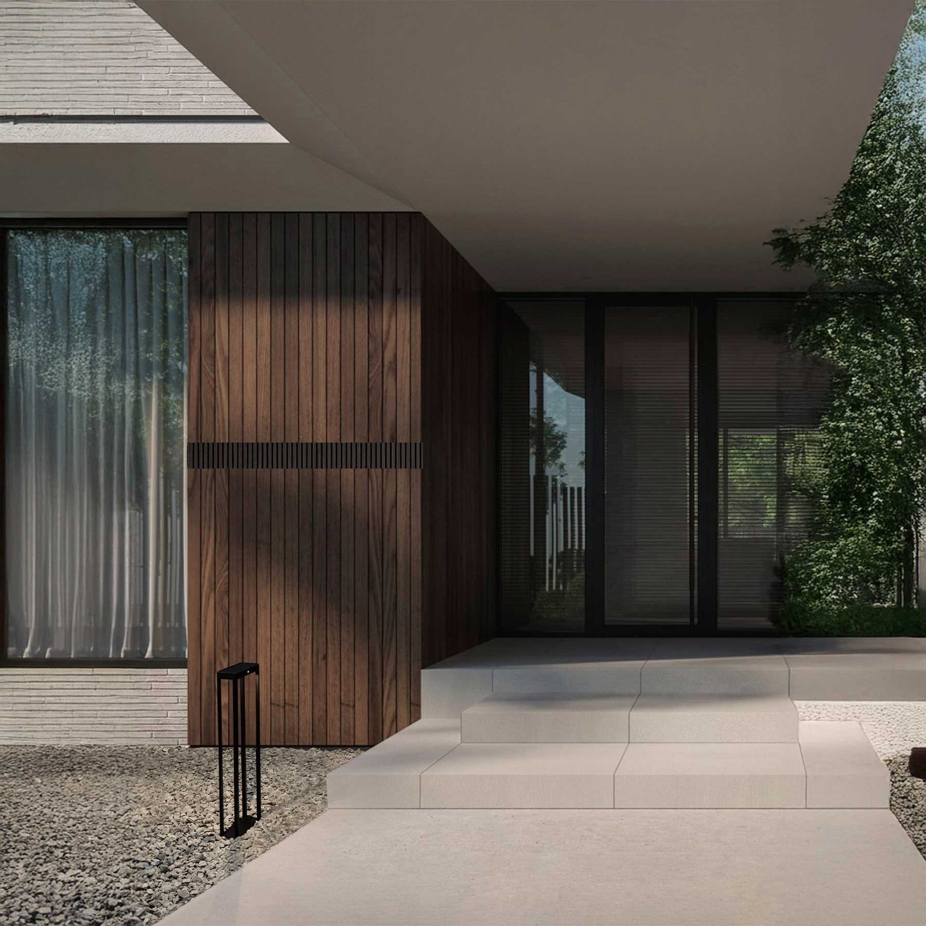 Nova Luce Berni LED solární sloupkové svítidlo IP65