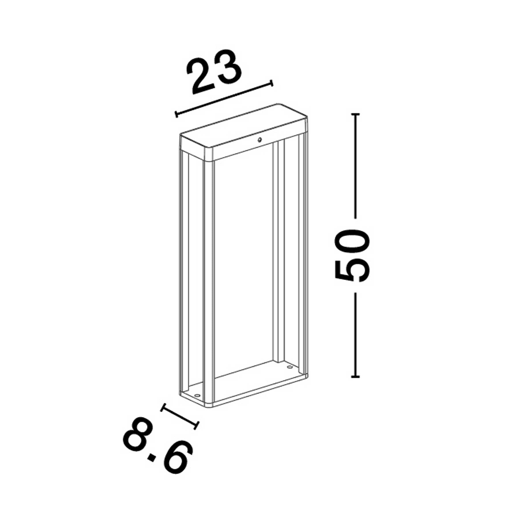 Nova Luce Berni LED solární sloupkové svítidlo IP65