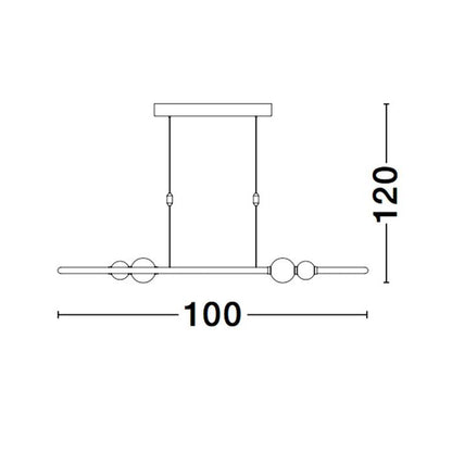 Nova Luce Celia LED závěsné svítidlo
