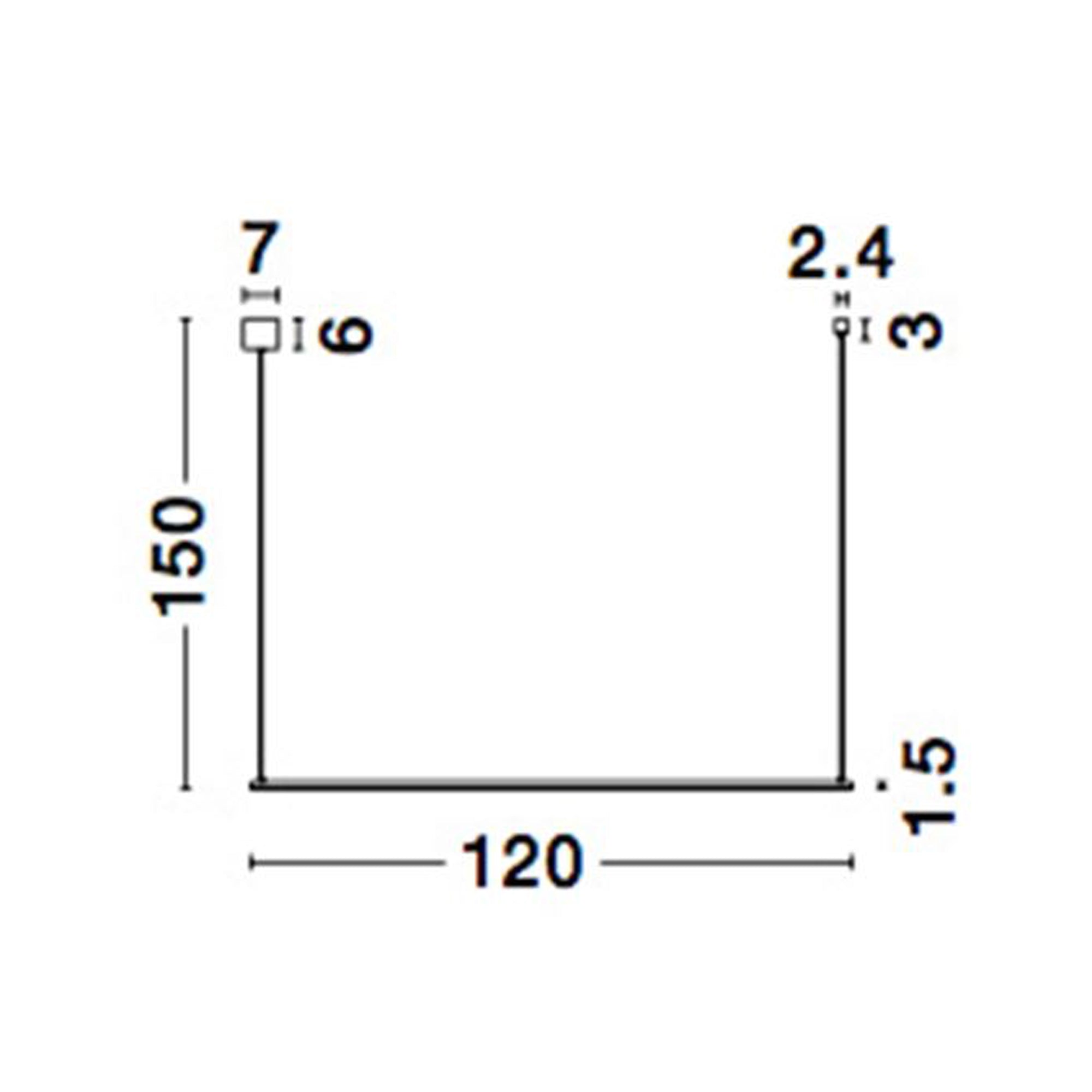 Nova Luce Elettra LED závěsné liniové svítidlo
