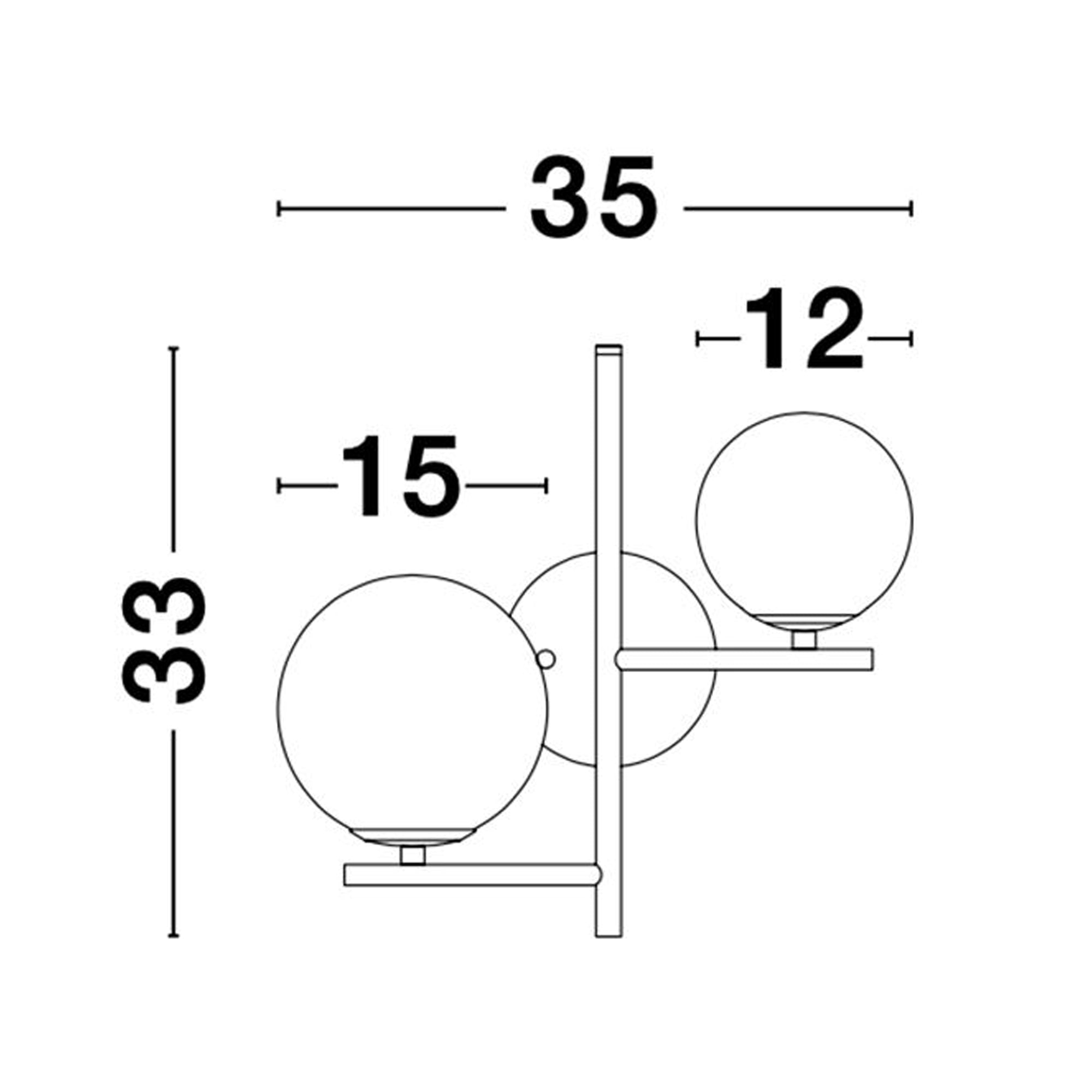 Nova Luce Impero G9 nástěnné svítidlo