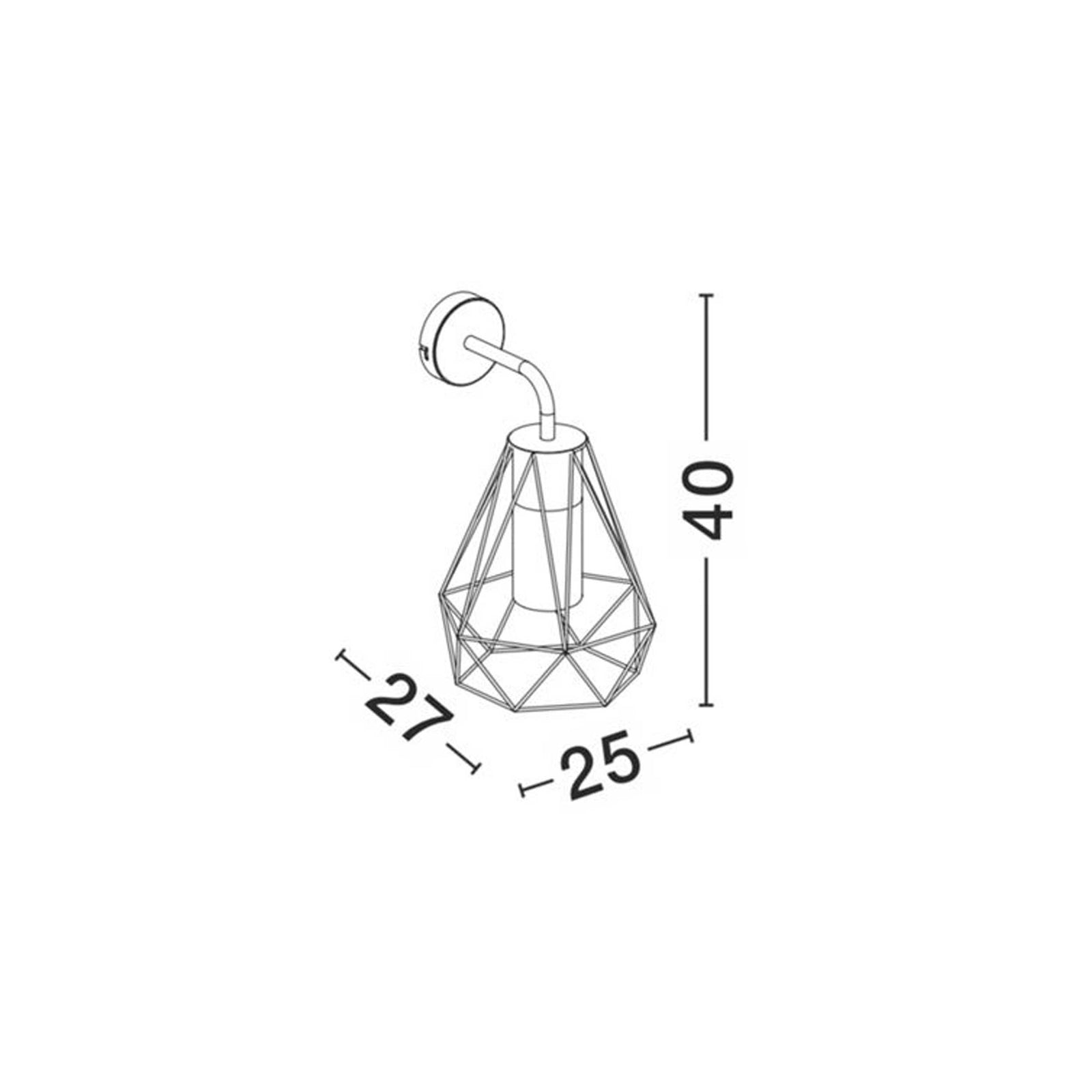 Nova Luce Isidora E27 Wandleuchte