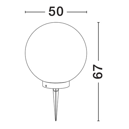 Nova Luce Moon E27 sloupkové svítidlo IP65