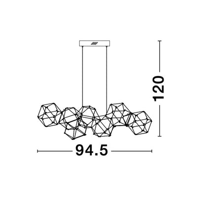 Nova Luce Nebula LED podélné závěsné svítidlo