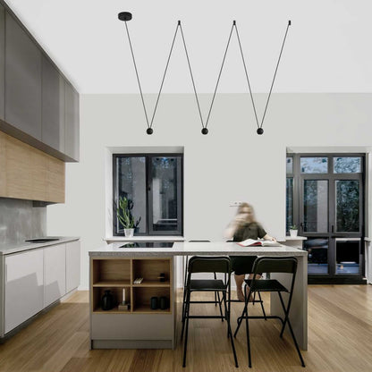 Nova Luce Nocci LED Hängeleuchte mit Seilführung