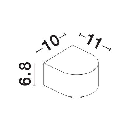 Nova Luce Opera LED nástěnné svítidlo IP54
