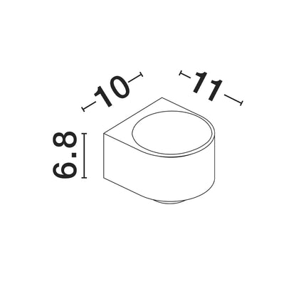Nova Luce Opera LED nástěnné svítidlo IP54