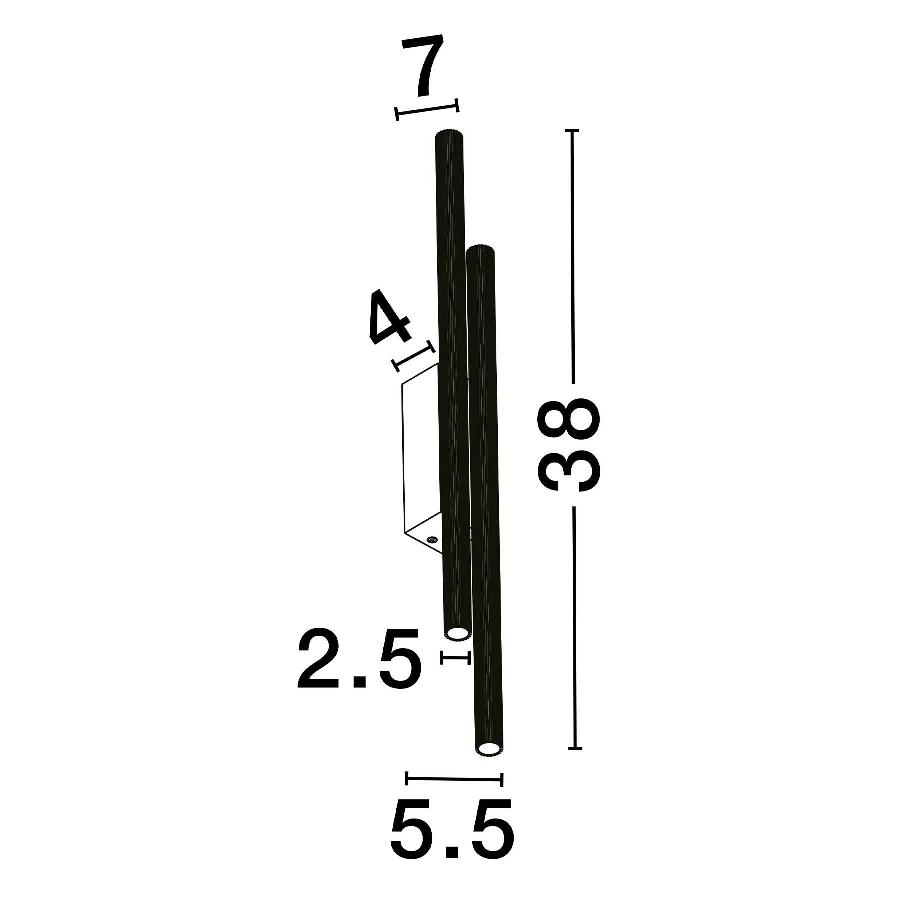 Nova Luce Paron LED nástěnné svítidlo