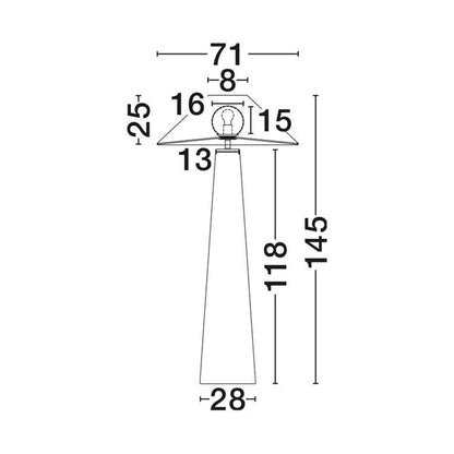 Nova Luce Plom E27 Stehleuchte 