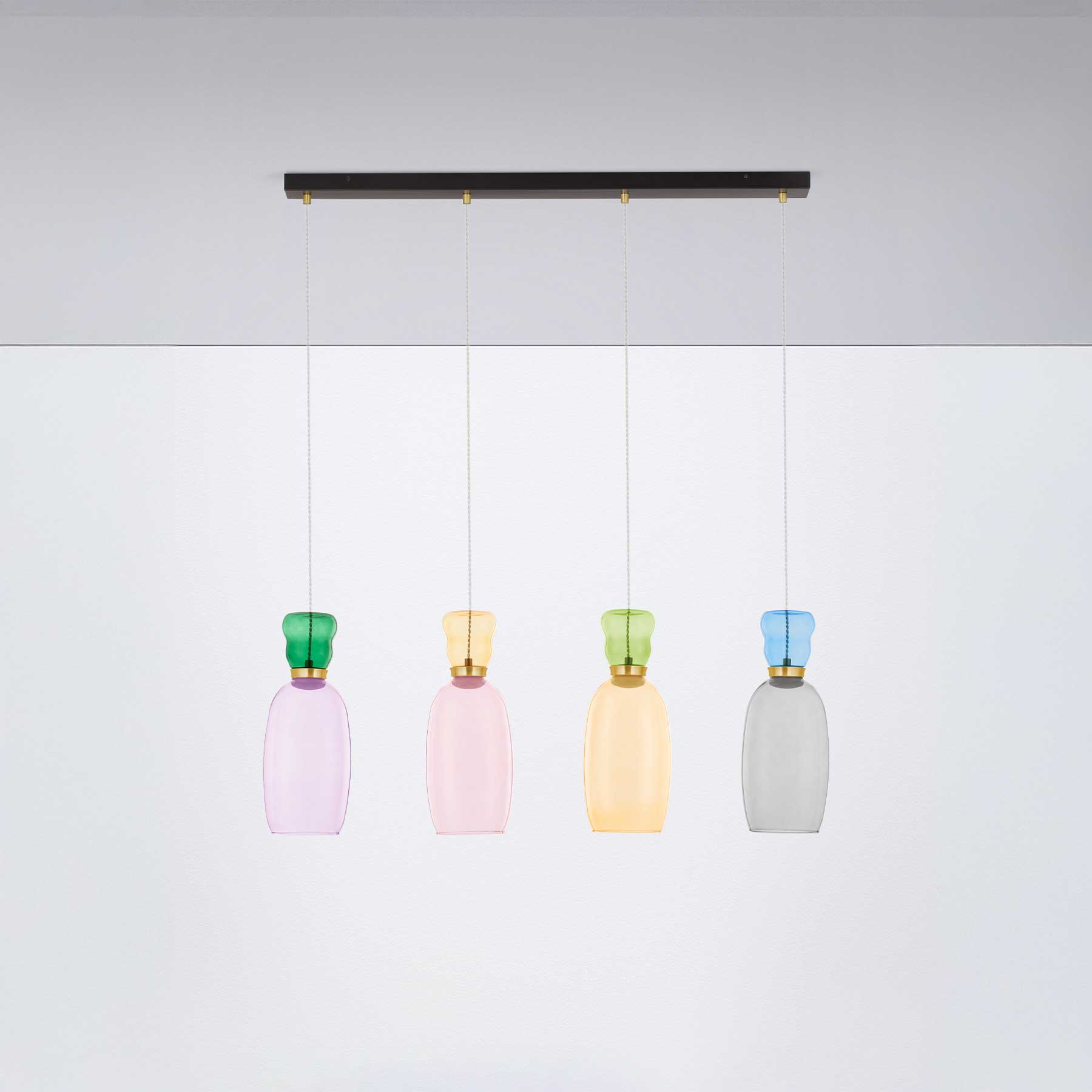 Nova Luce Pluma LED skleněné závěsné svítidlo