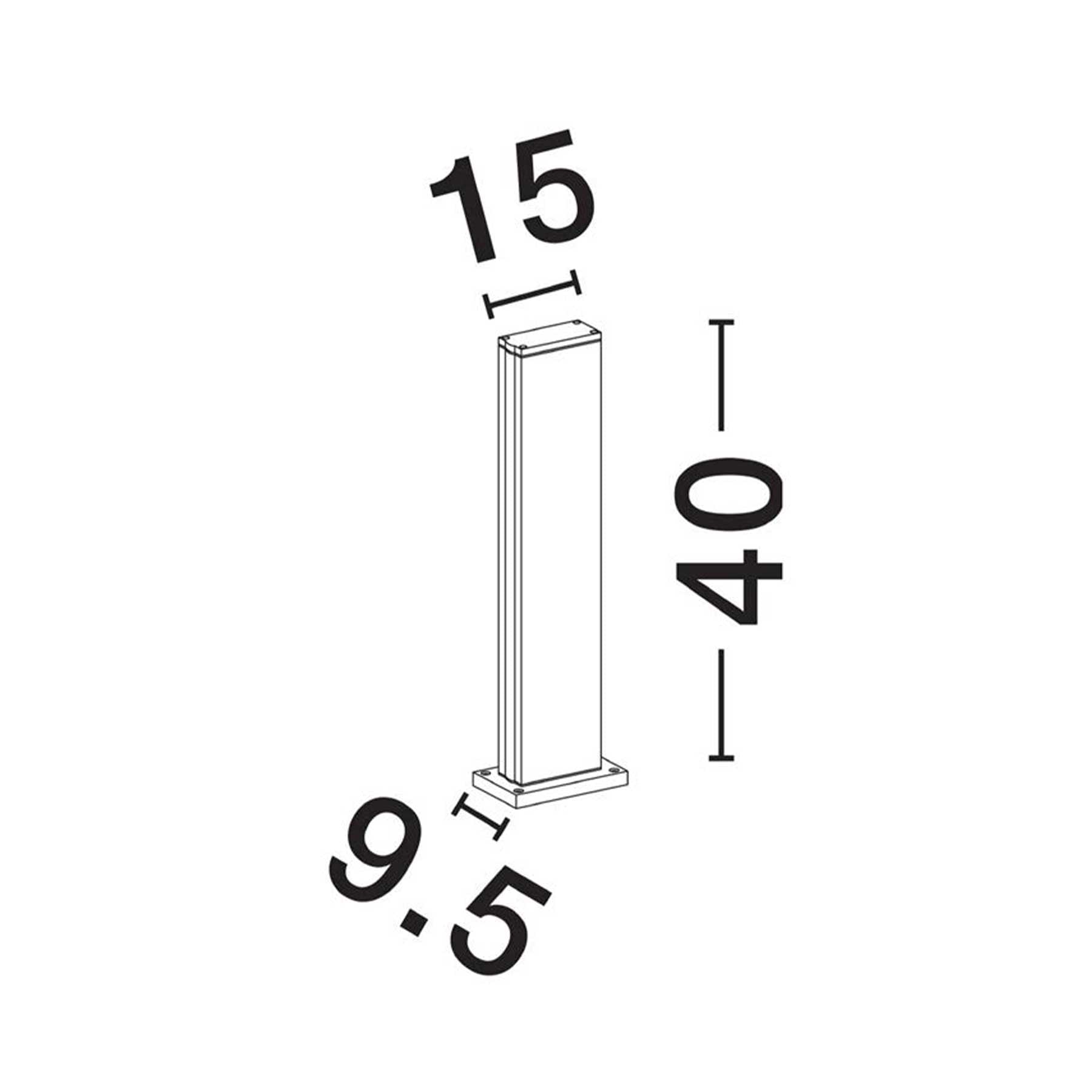 Nova Luce Sasso LED sloupkové svítidlo IP54