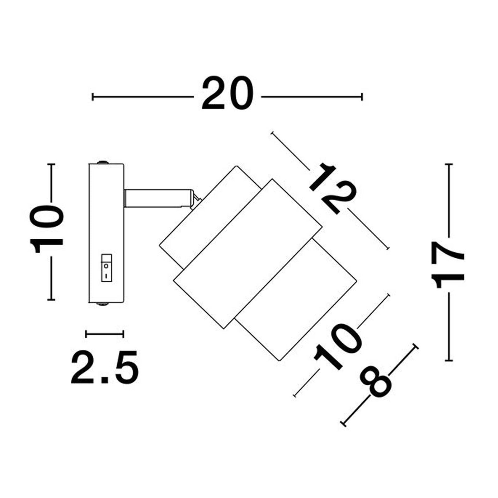 Nova Luce Sianna E27 Glas-Wandleuchte