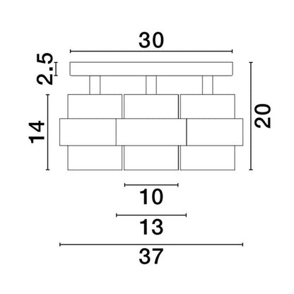 Nova Luce Sianna E27 Glas  rund