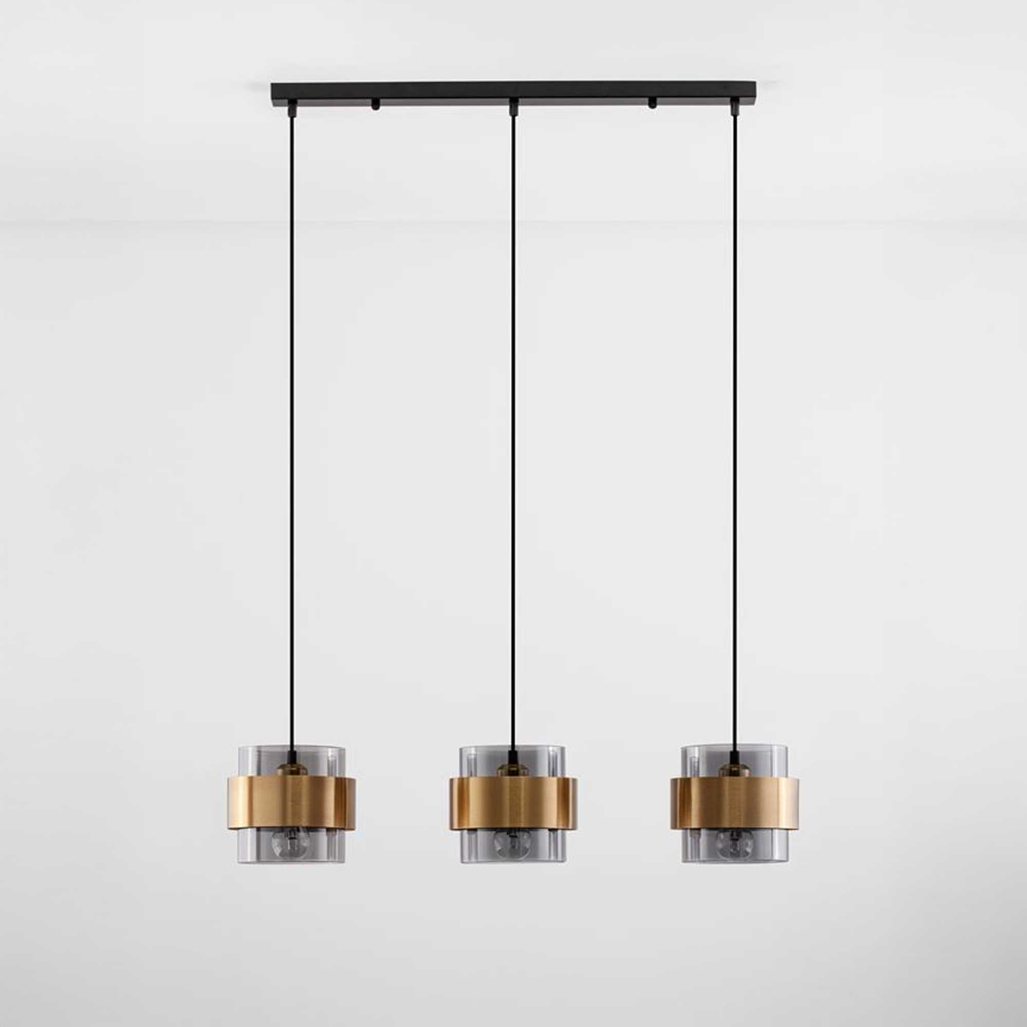 Nova Luce Sianna E27  aus Glas in Längsrichtung