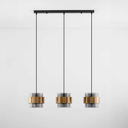 Nova Luce Sianna E27  aus Glas in Längsrichtung