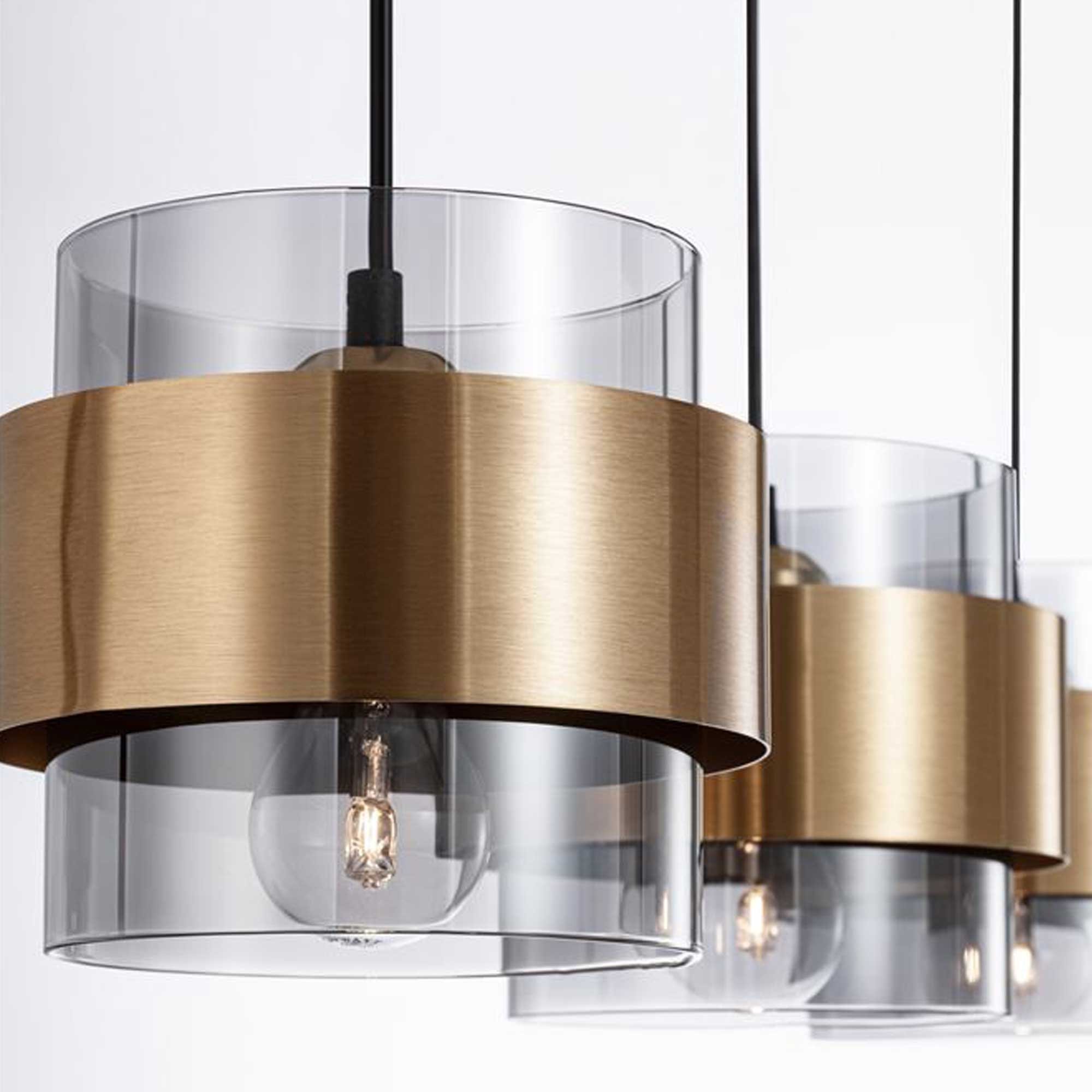 Nova Luce Sianna E27  aus Glas in Längsrichtung