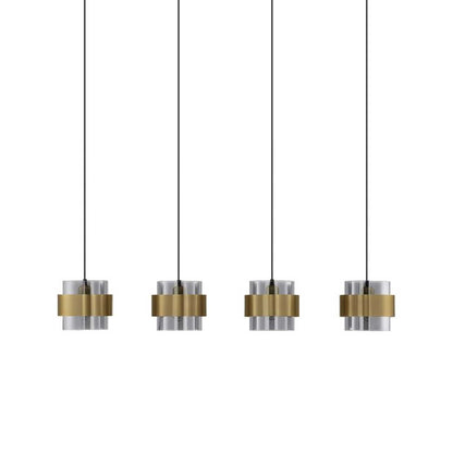 Nova Luce Sianna E27  aus Glas in Längsrichtung