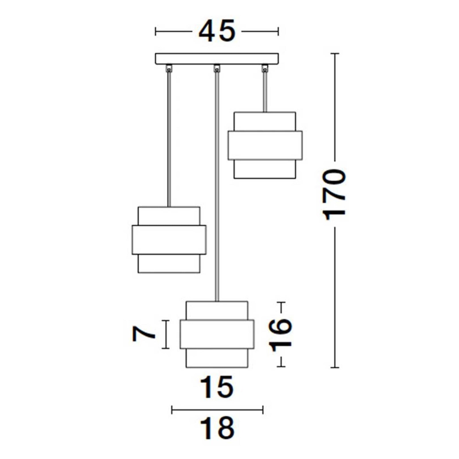 Nova Luce Sianna E27 Glas-Pendelleuchte vertikal