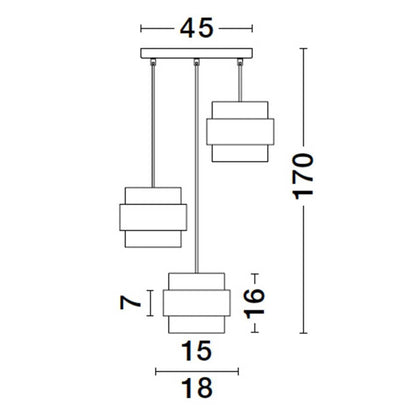 Nova Luce Sianna E27  vertikal