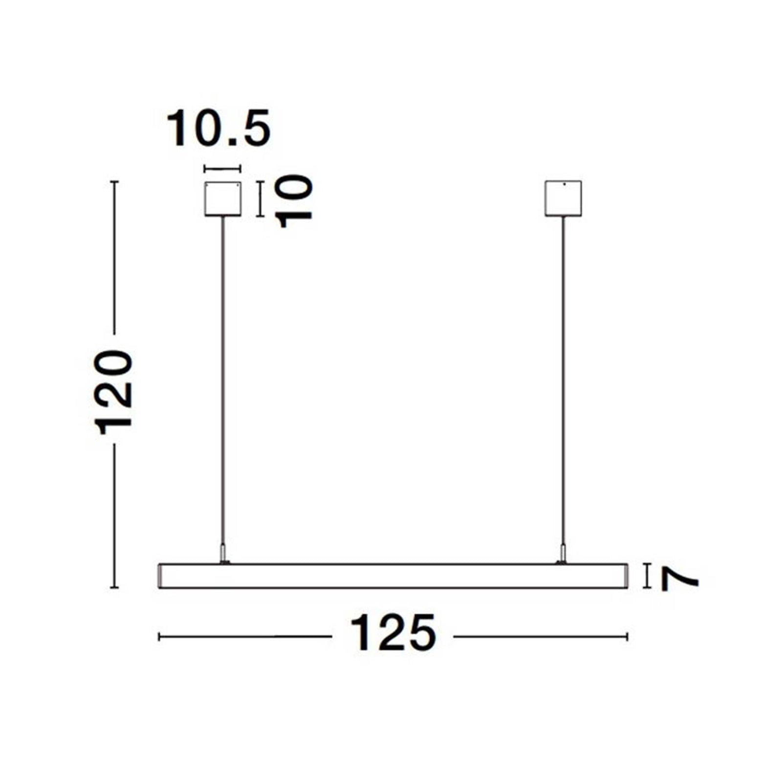 Nova Luce Smart Lina LED Pendelleuchte linear