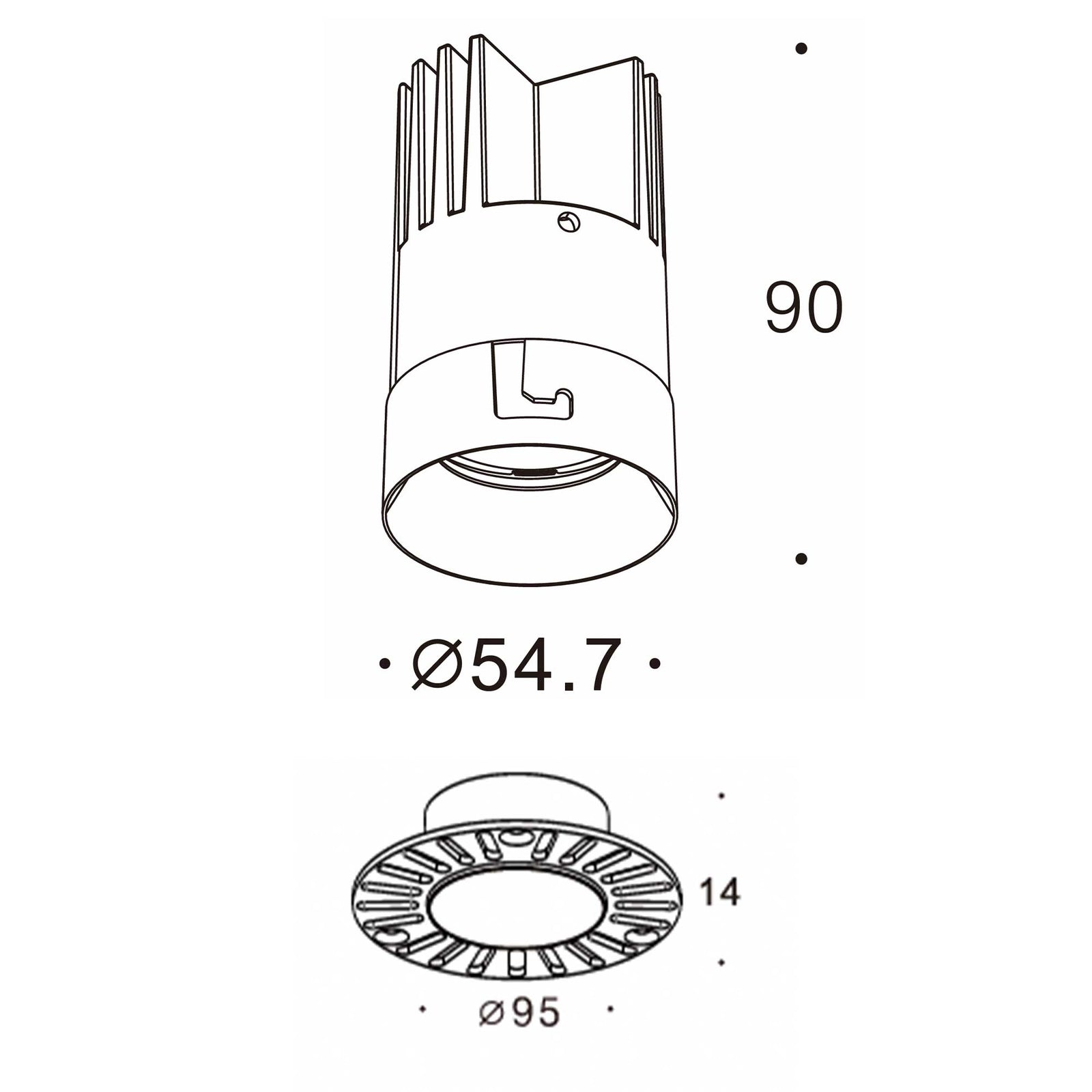 Orvo L LED trimless zápustné svítidlo Ra>90