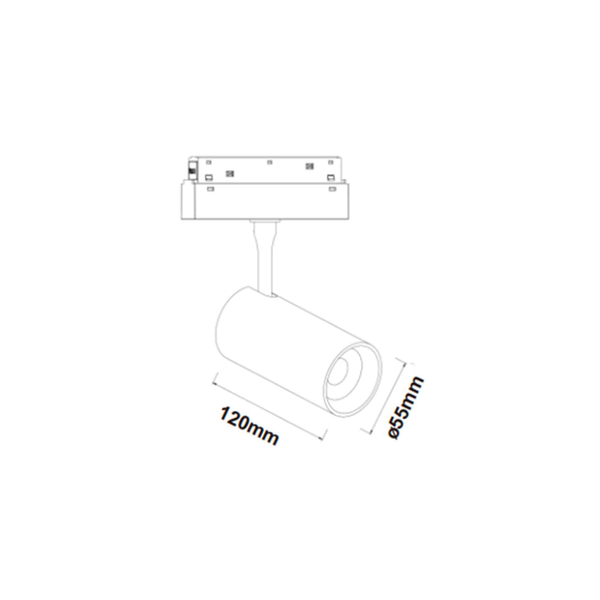 Magneto LED svítidlo pro 48V lištu