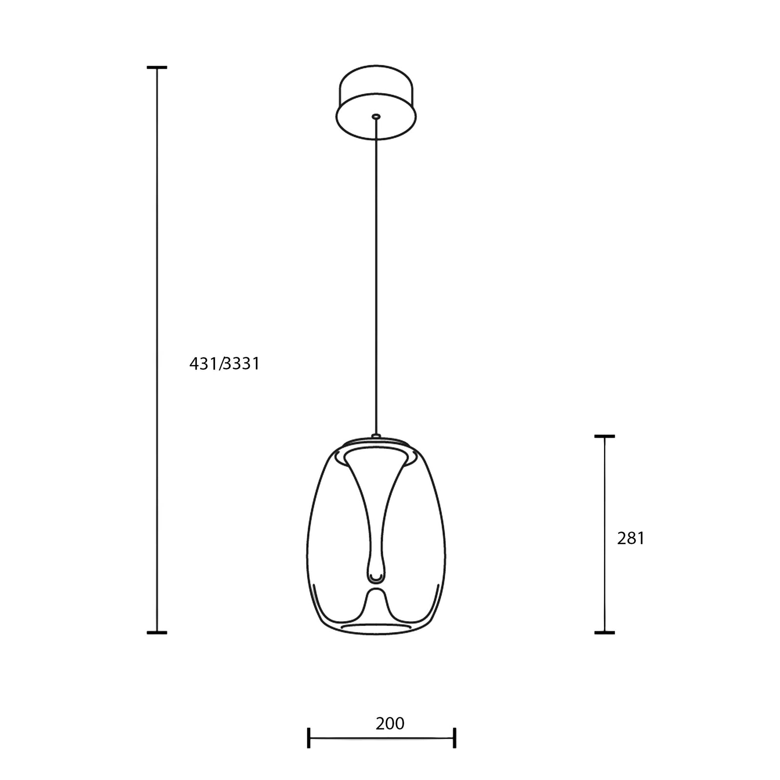 Maytoni Splash LED Hängeleuchte 