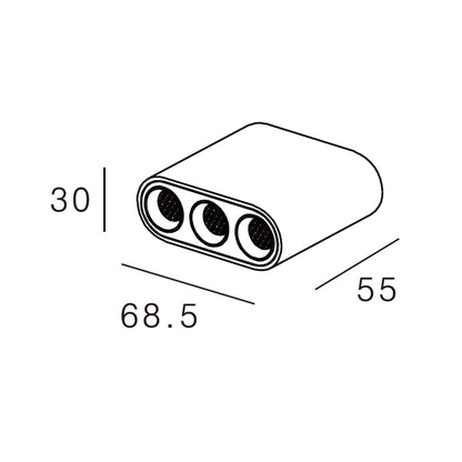 Striva LED stropní přisazené svítidlo Ra>90