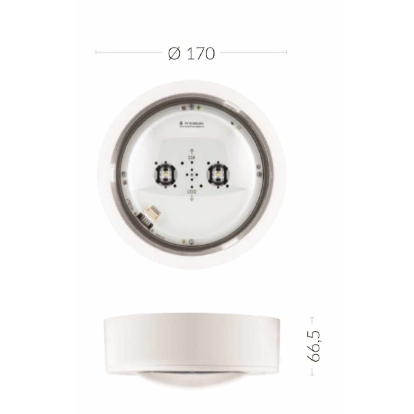 TM.ITECH M1 60 NM W Antipanik-Notbeleuchtung IP65