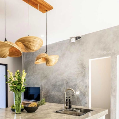 TD Lamps Bamboo E14 bambusové závěsné svítidlo