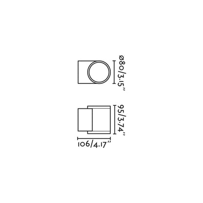 Faro Brume LED glass ceiling light IP44