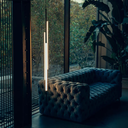 Marset Ambrosia V3 LED goldene, Einbau-Hängeleuchte, vertikal 
