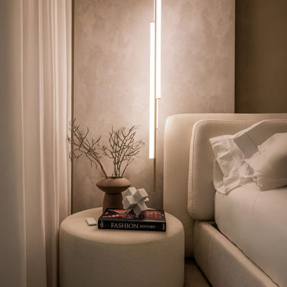 Marset Ambrosia V3 LED goldene, Einbau-Hängeleuchte, vertikal 