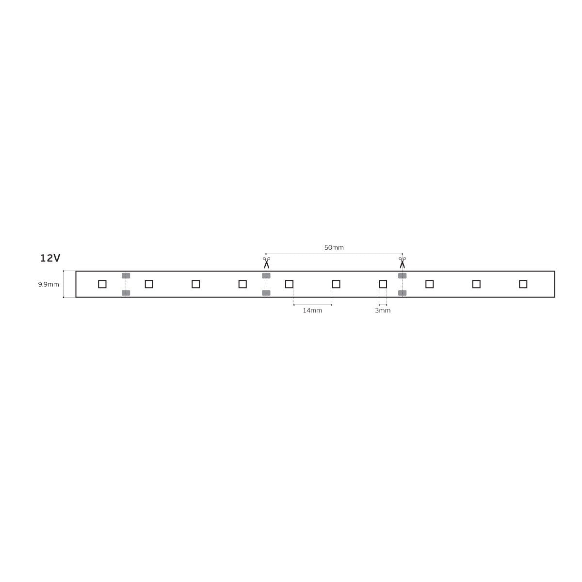 <i data-tl='D95F6D5C'>LED-Lichtband 12 V, CRI 80, IP 20, 6000 K (5 m)