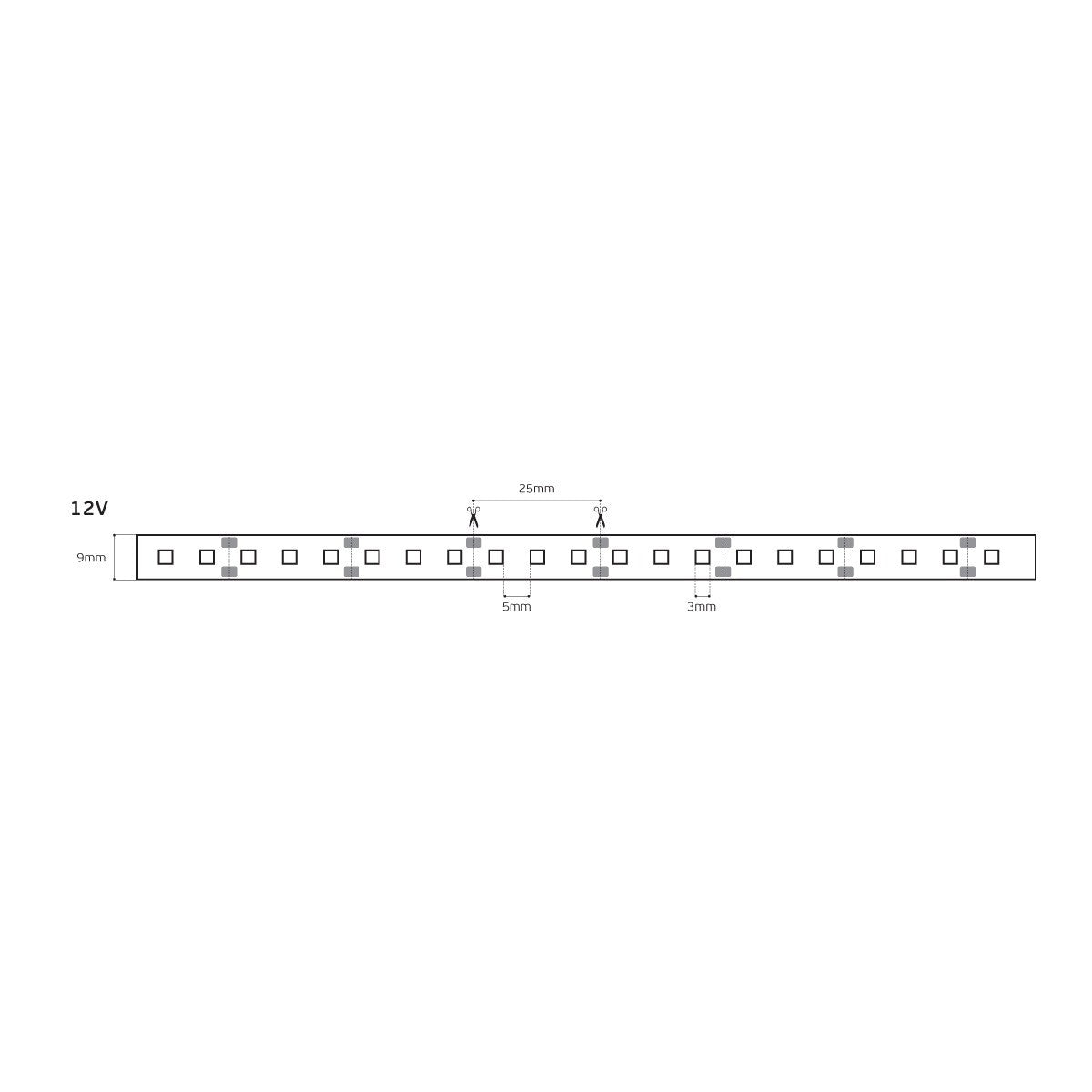 <i data-tl='D95F6D5C'>LED-Lichtband 12 V, CRI 80, IP 20, 6000 K (5 m)